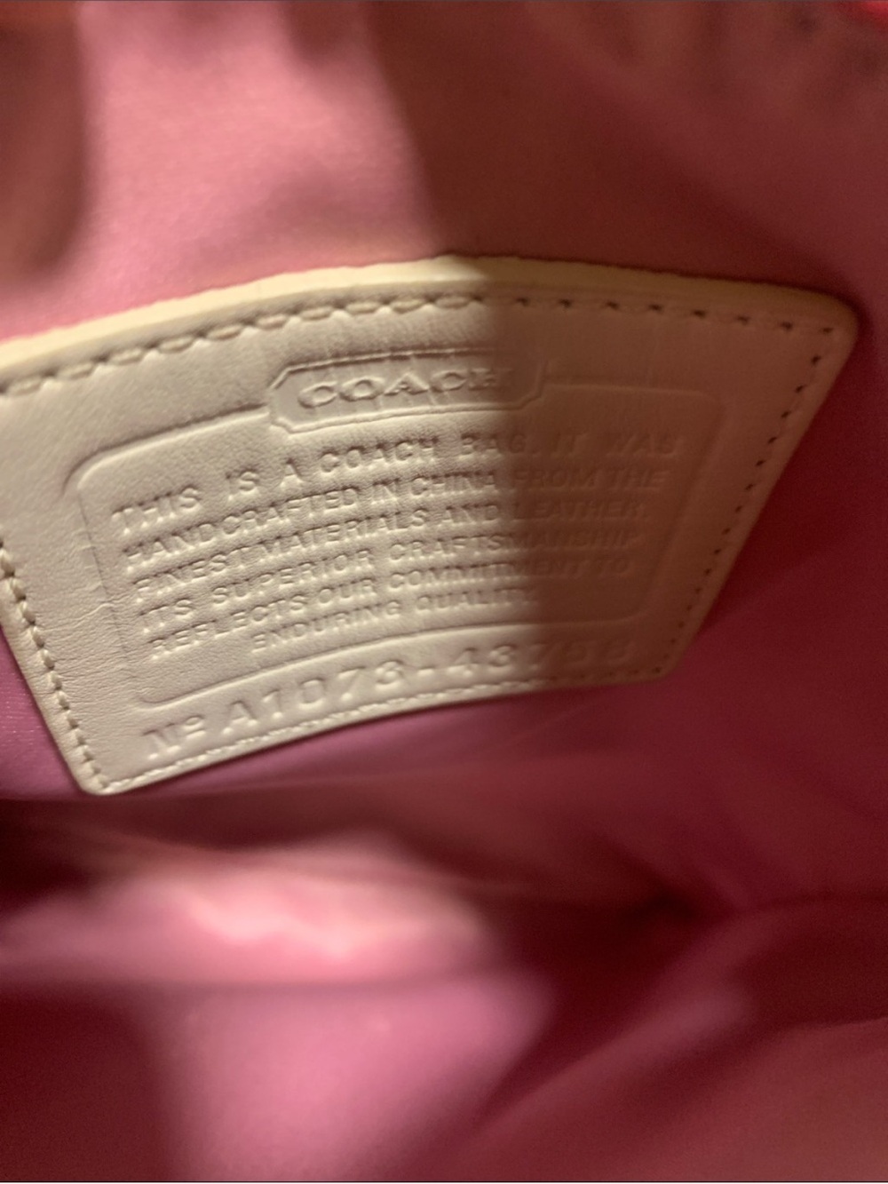 Y2K Coach Waverly Hearts Pink Signature CC Swingpack Crossbody Bag - Picture 6 of 8